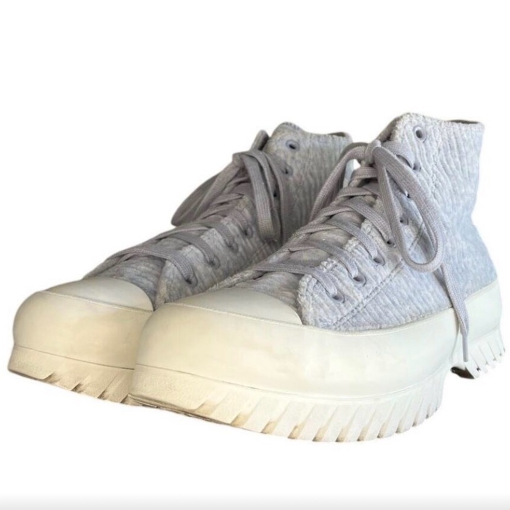 Converse Sky Blue and White Lugged Sneakers